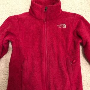 Girls Hot Pink North Face Fleece sz 7/8